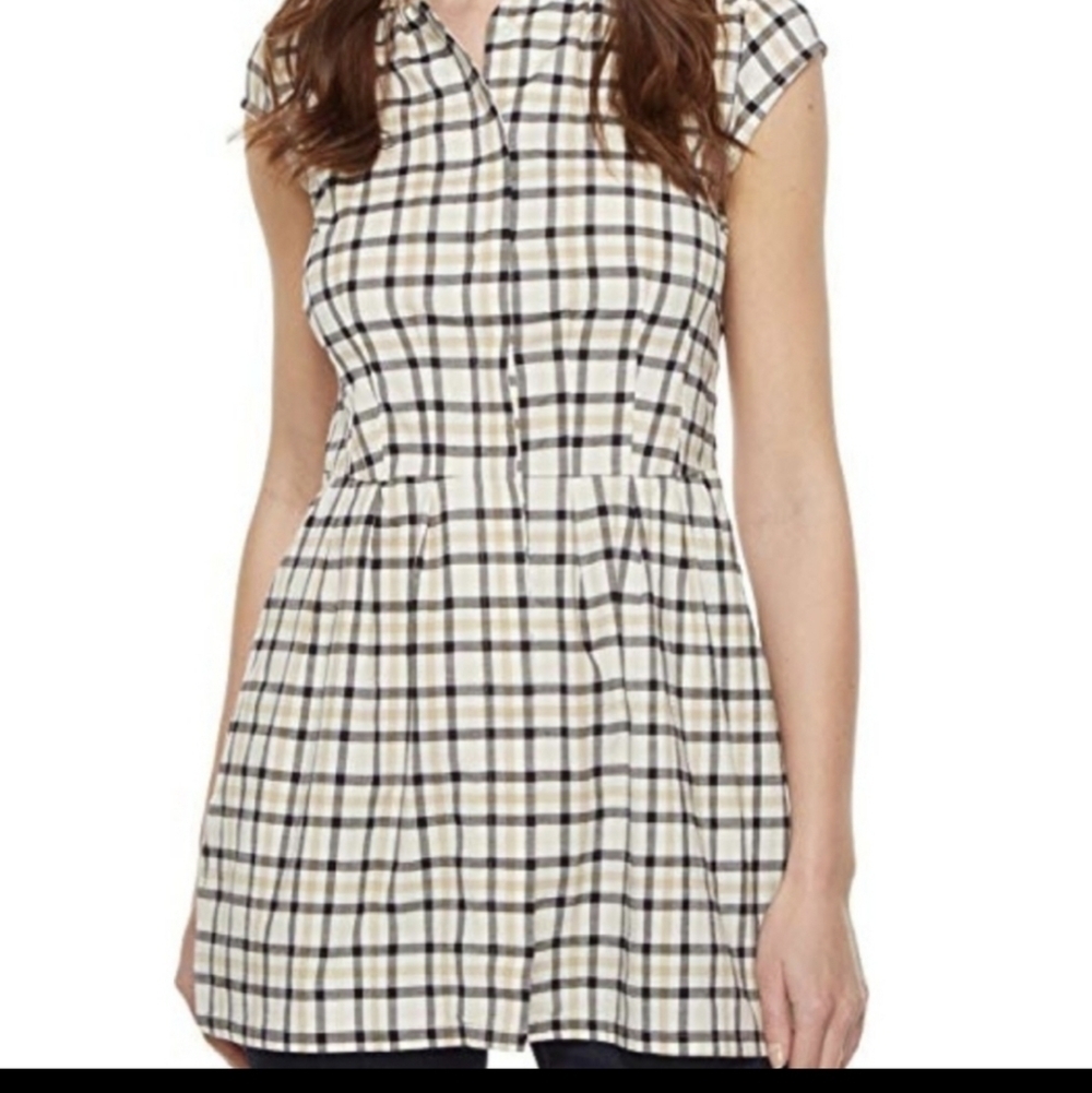 NWOT- Pendleton Fit and Flare Tunic in Tattersal Check